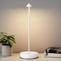 LED Mushroom Spike Table Lamp Touch Tri-Color Dimmable Desktop Decor Lamp Rechargeable Table Lamp Bar Hotel Atmosphere Lighting