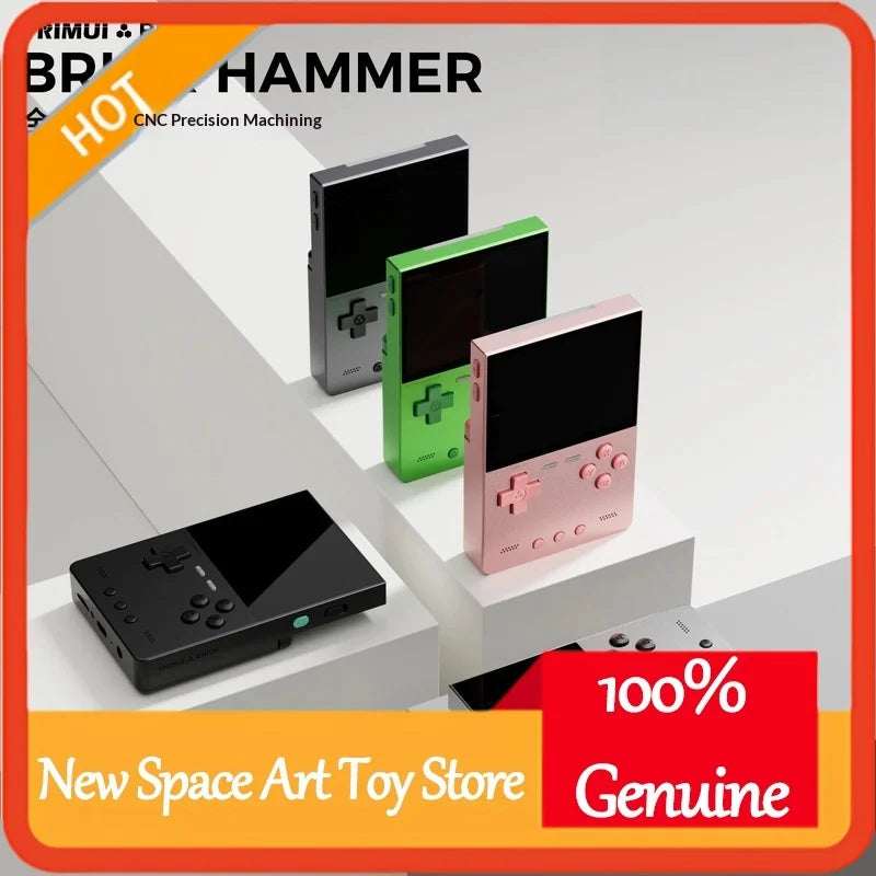 Trimui Brick Hammer Handheld Game Console 3.2 Inch IPS Screen 1024x768 Allwinner A133plus Metal Plate Retro Arcade Gaming Device