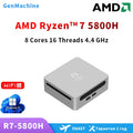 GenMachine Ryzen 7 5700U 5825U 5800H Ryzen 9 5900HX Windows 11 Ryzen MINI PC DDR4 WIFI6 RTL8852, BT5.2 DIY геймърски компютър
