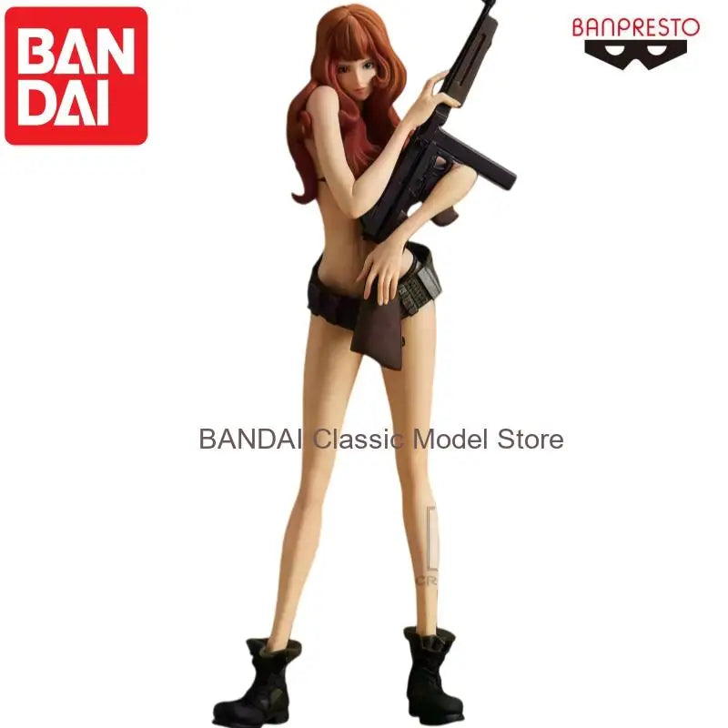 In Stock Bandai Original Banpresto Rupan Sansei Mine Fujiko Action Figure Model Doll Brand New Boxed Anime Characters Garage