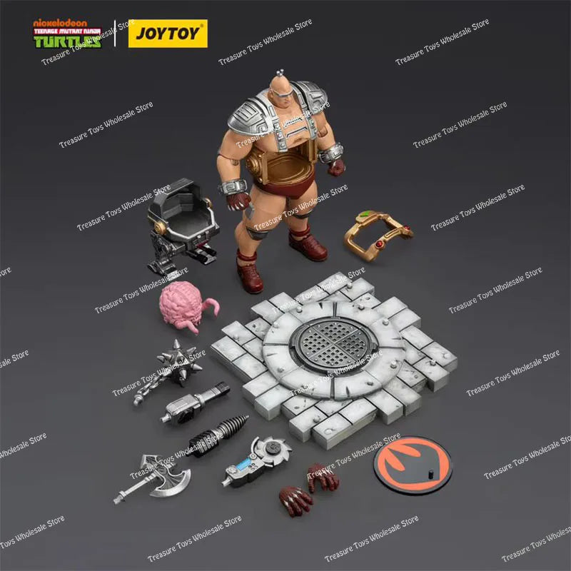 Auf Lager JOYTOY 1/18 TMNT Figur JT00881 JT01000 JT01017 Krang Slash Tokka Anime Actionfiguren Figuren Modelle Spielzeug Geschenke