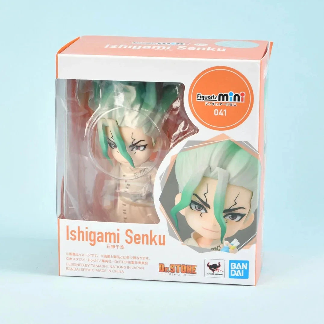 Genuine Official Original Bandai Figuarts Dr Stone Ishigami Senkuu Action Figure Anime Genuine Collectible Boxed Model Dollstoy
