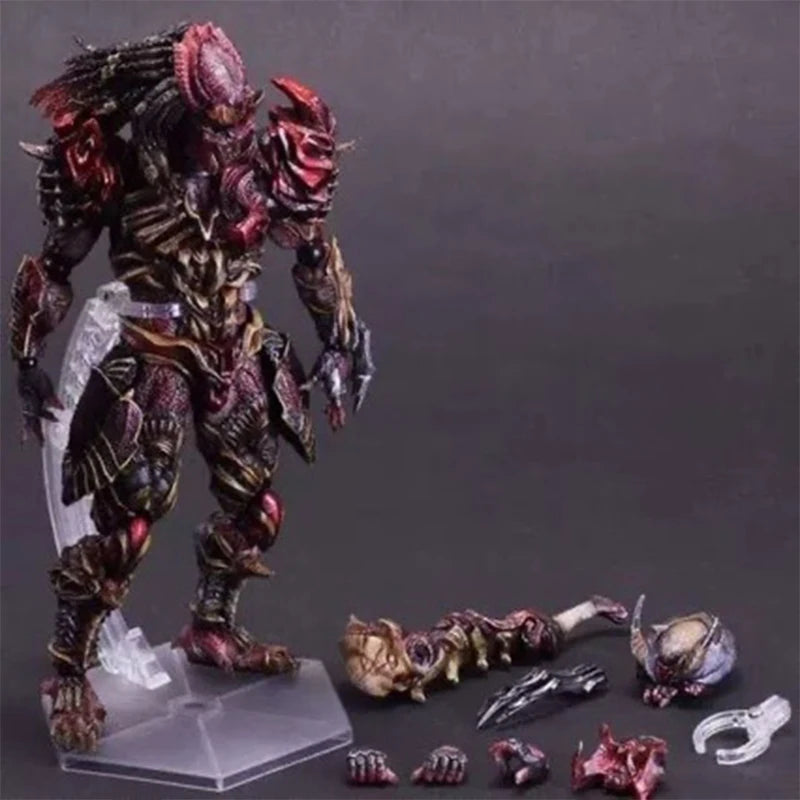 Play Arts Kai Predator Action Figure Replacement Parts Movable Hands Helmet Open Mouth Skull Accessories For Serious Collectors