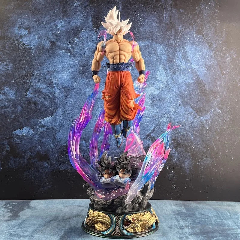 Dragon Ball Anime-Figur 25 cm Son Goku Ultra Instinct Super Saiyan Figur Statue PVC Statue Modell Ornament Sammlerstück Spielzeug Geschenk