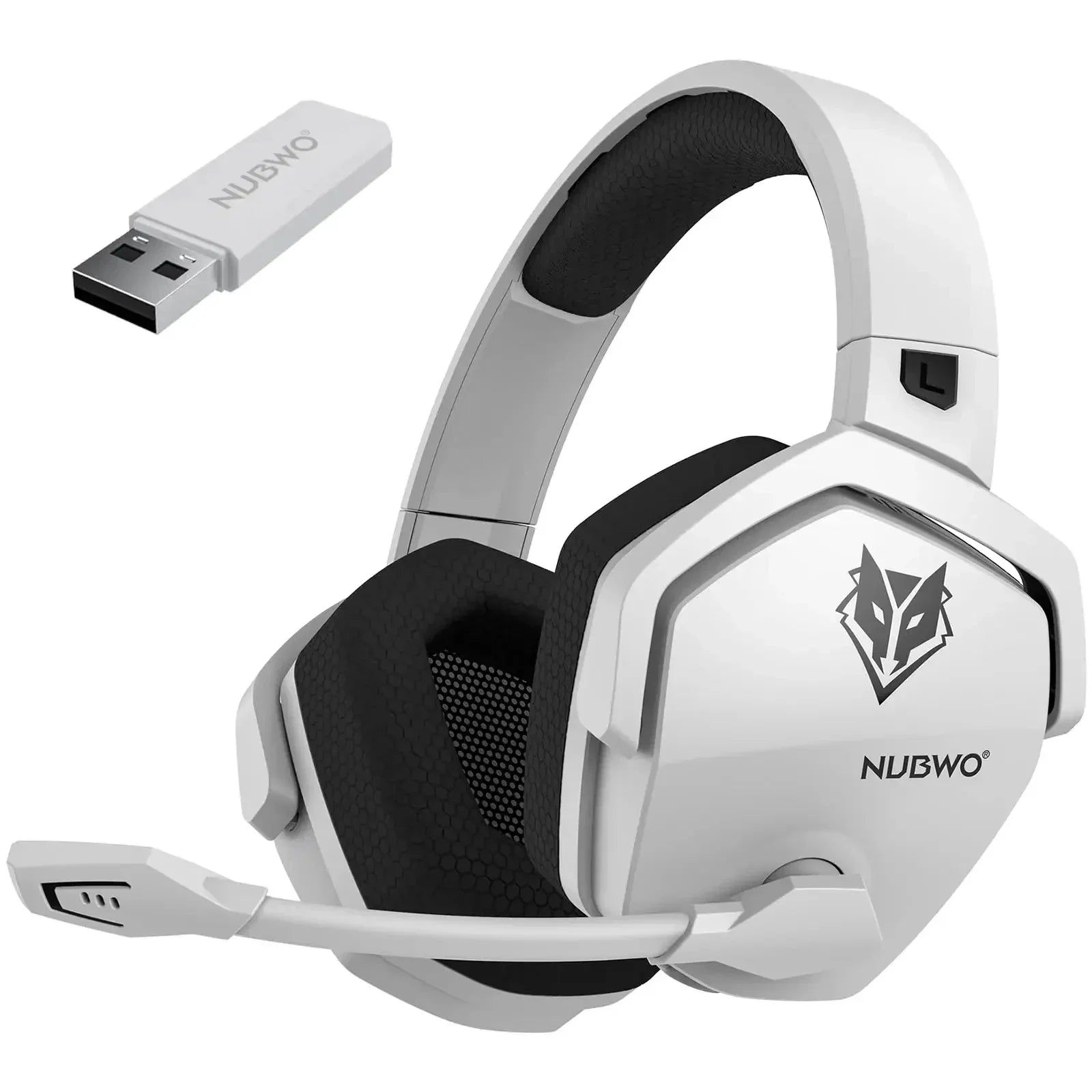 NUBWO G06 Dual Wireless Headsets Gamer 2.4GHz Bluetooth 5.3 Gaming Headphones with Microphone for PS5, PS4, PC, Mobile, Switch