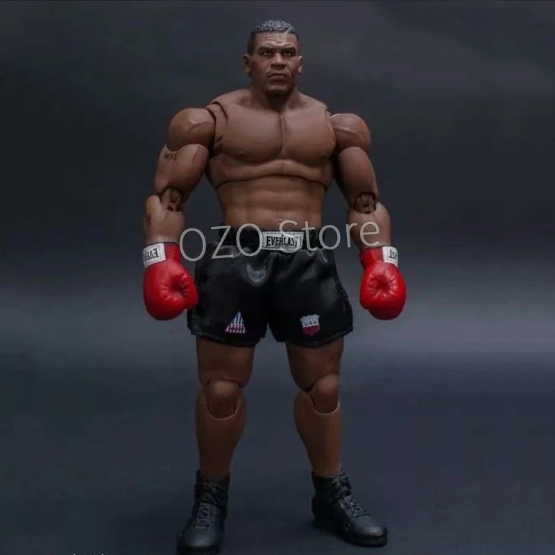 ST Boxer Champion Ali Tyson Action Figure King of Fighters Gold Belt Collection PVC Movable Figurine Ornaments Model Toys 18CM