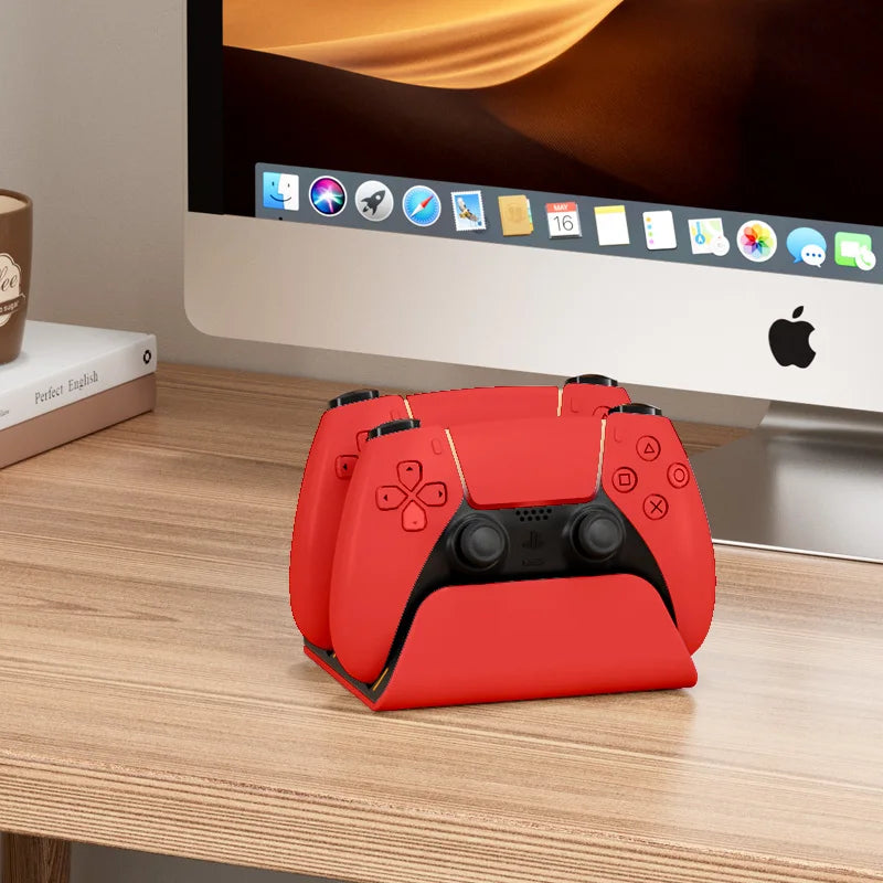 Schnelle Ladestation für PS5-Controller Dual Wireless Gamepad-Ladestation PlayStation 5 Ladeständer Zubehör