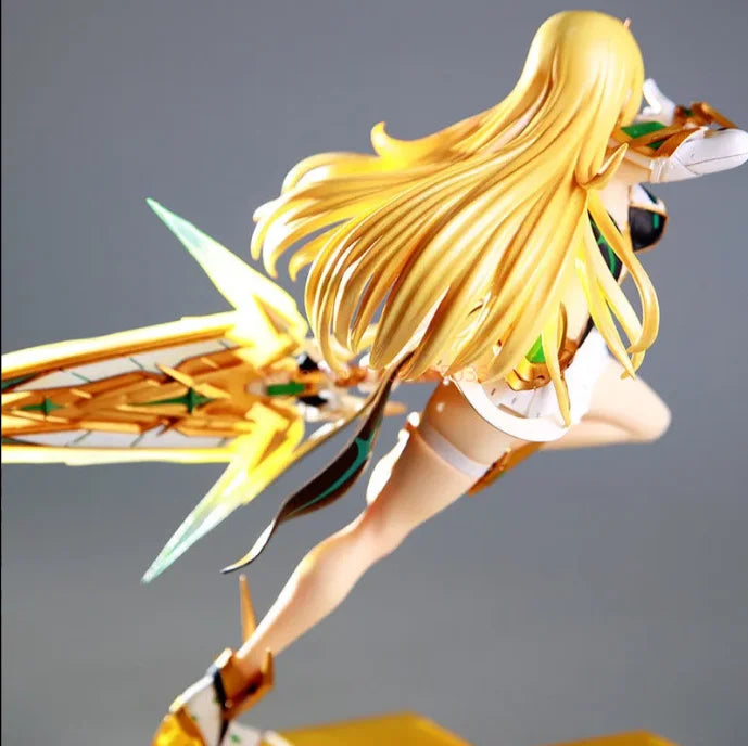 Hot Xenoblade Chronicles 2 Figure Pyra Action Figures Mythra Figurine Pvc Gk Statue Model Doll Collect Decor Toys Birthday Gift