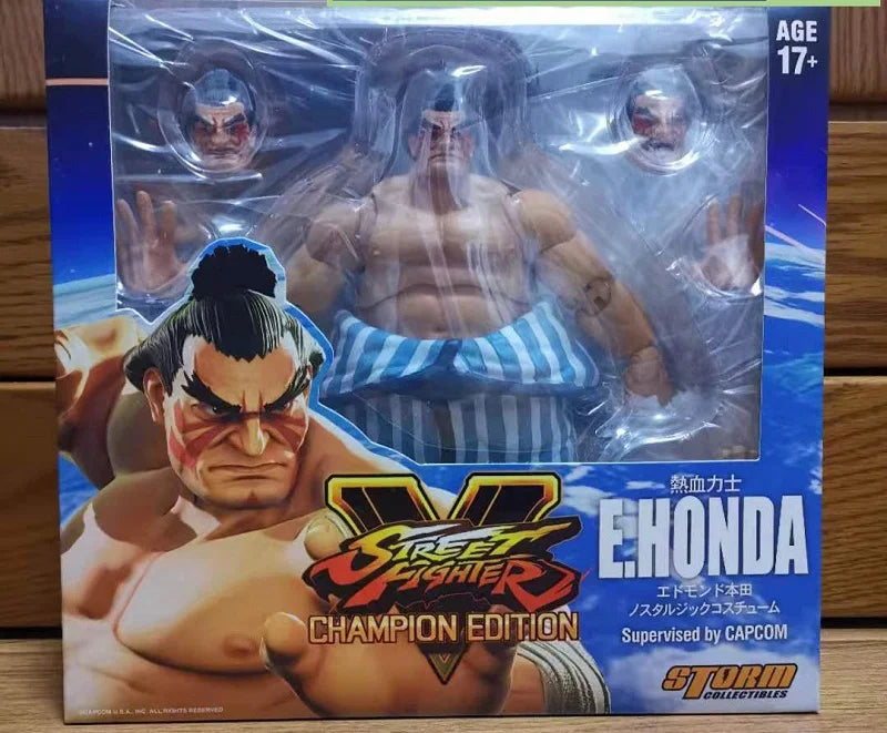 In Stock, 100% Original Storm E Honda Street Fighter 1/12, Game Character Model, Mobile Doll Art Collection