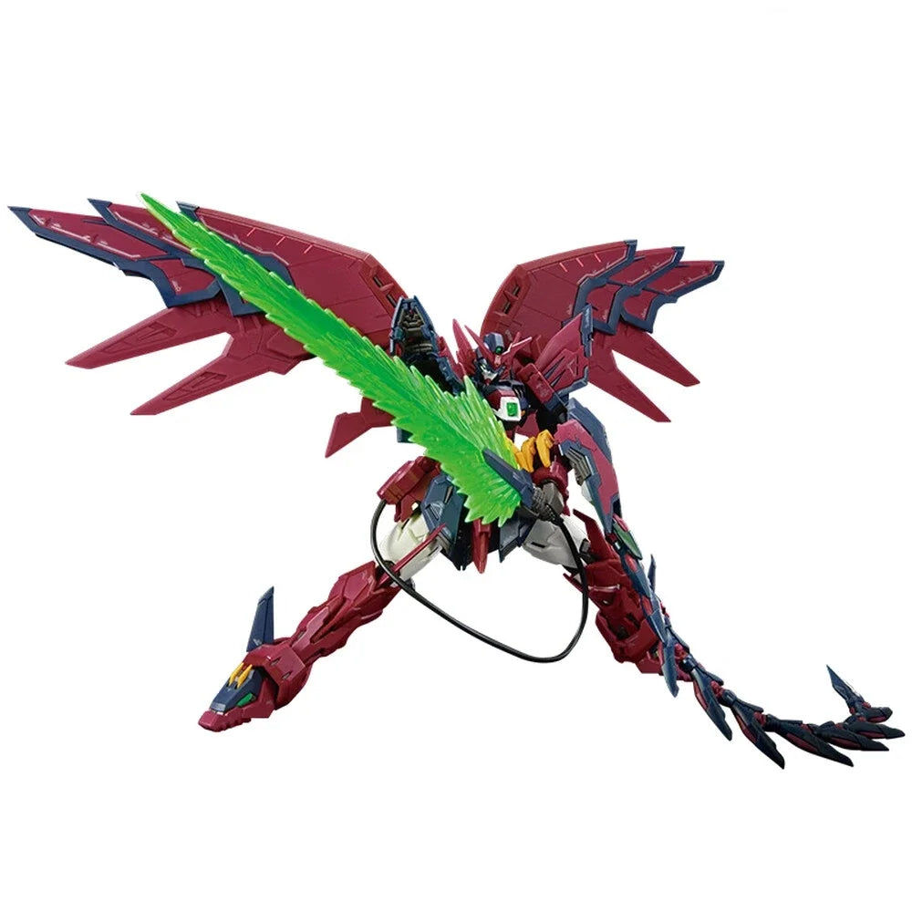 Bandai Genuine Gundam Anime Model RG 1/144 Gundam EPYON Gundam Wing OZ-13MS Assembly Model Kit Action Figures Desktop Toy