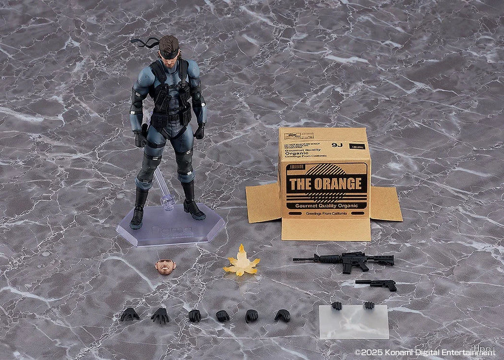 【In stock】original Max Factory GSC Figma 645 Metal Gear Solid 2 Sons of Liberty Solid Snake Anime Figure Toys Gifts