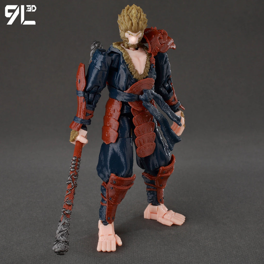 9L3D Lucky13 Figure Dummy13 T13 Anime Action Wukong Cloud Ride Model Black Myth Inspired Flying Stand Decor Desk Collection Toys
