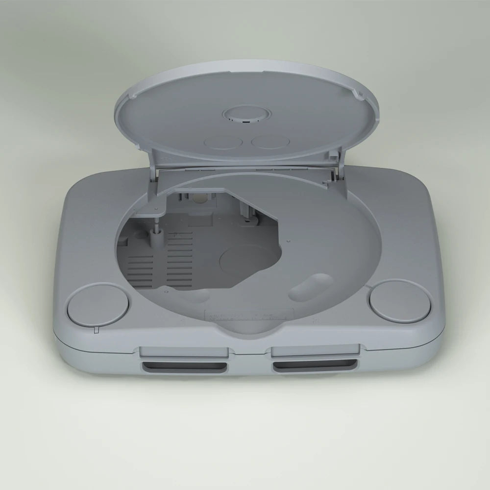 BitFunx Classic Grey ABS Replacement Shell Housing Case with Mounting Accessories For PS One Game Console