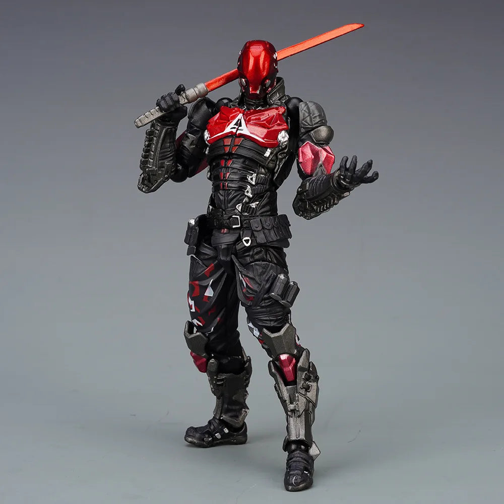 17cm Batman Arkham Knight Action Figure Yamaguchi 024 Movable Batman Joint Model PVC Collection Doll Toys Birthday Gifts