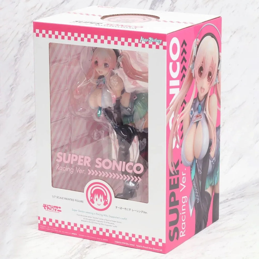 In Stock Max Factory Original Genuine SoniAni: Super Sonico The Animation Sonico 1/7 Racing 22cm Collections Model Toy Figures