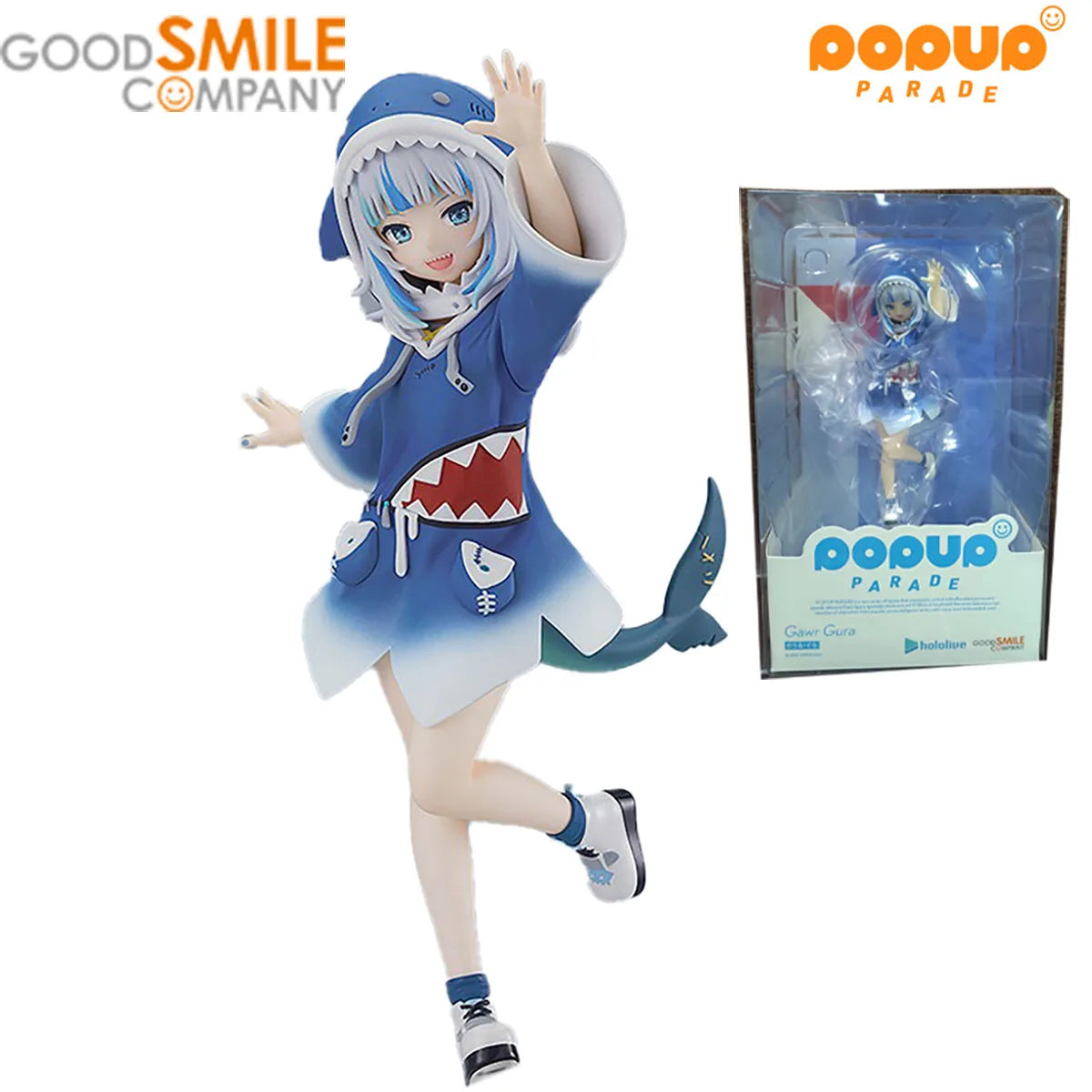 100% Original in Stock Good Smile Company Pop Up Parade Hololive Gawr Gura Anime Figure Collection Series Model Toys