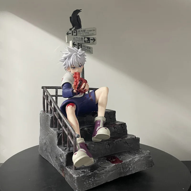 34 cm große Hunter x Hunter Killua Zoldyck PVC-Actionfigur, Anime-Figur, Killua GK Statue, Modell, Spielzeug, Sammlerpuppe, Kindergeschenk