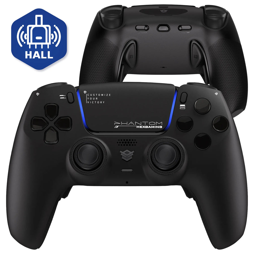 HEXGMING PHANTOM wireless controller Bluetooth Hall joystick game controller compatible with PS5 Elite   PC computer Steam