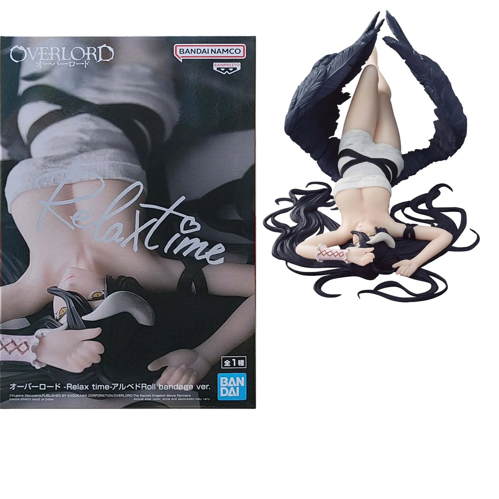 Auf Lager: Original Bandai BANPRESTO Succubus Overlord Albedo 20 cm PVC-Figur, hochdetailliertes Sammlermodell, Spielzeug, Geschenk