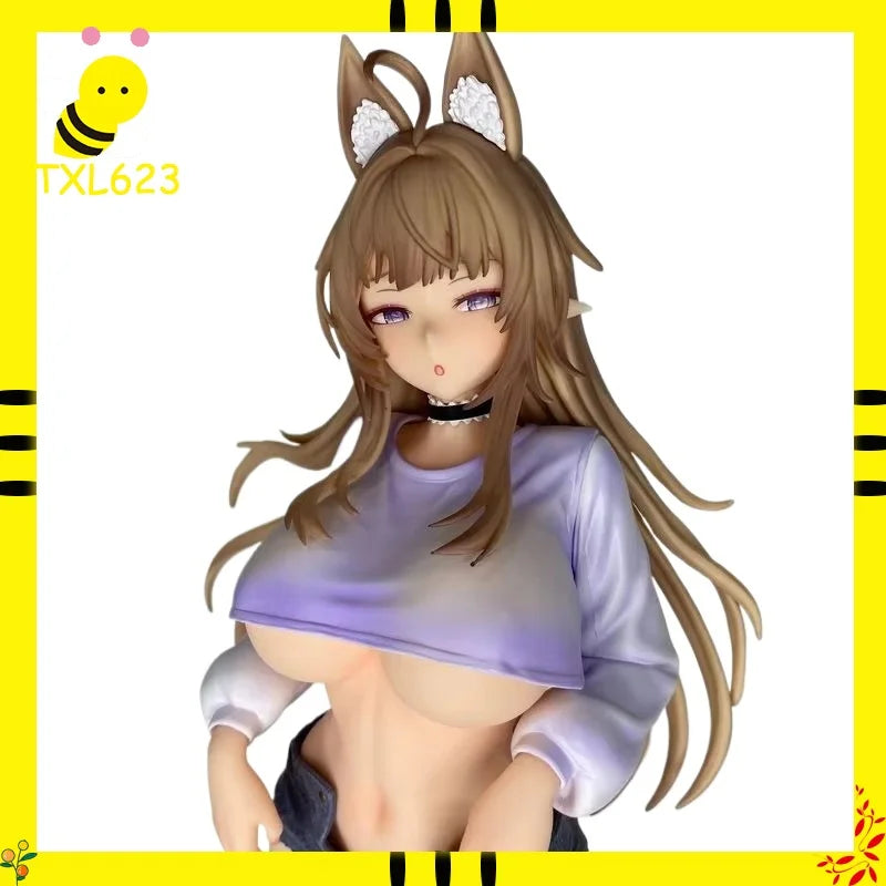 Rabi Bunny Girl Figure 1/4 Scale 45cm GK Statue Elf Resin Anime Collectible Decor Gift
