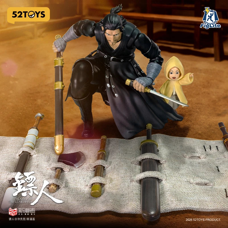 52TOYS FigLite Blades Of The Guardians Daoma  1/12 Scale Male Soldier Anime 6Inch Action Figure Doll Collection