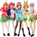 18CM The Quintessential Quintuplets Ichika Nino Miku Yotsuba Itsuki JK Uniform PVC Action Figure Collectible Model Surprise Gift