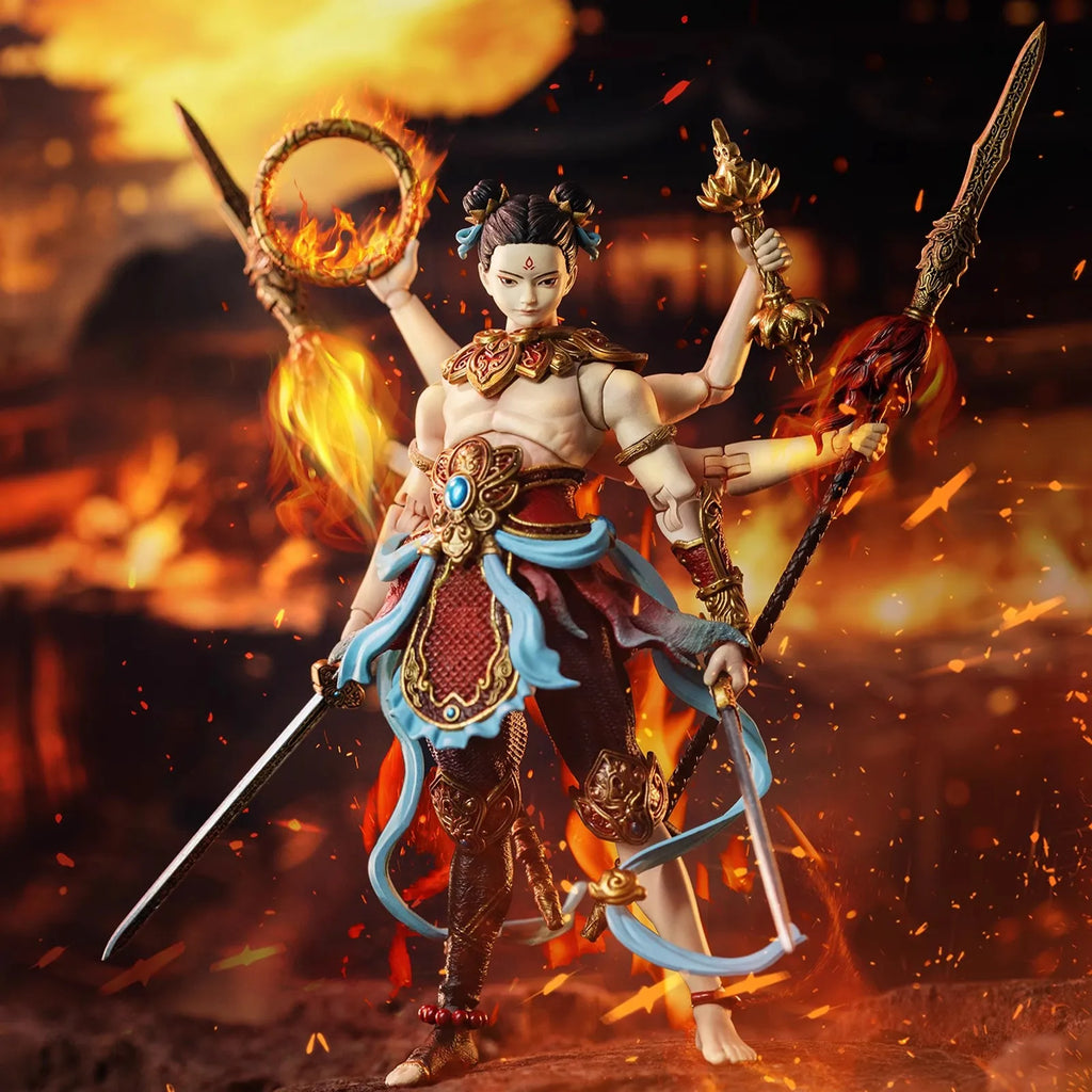 FancyRealm FJ-1A02 1/12 Soldier Fengshen Nezha 6'' Action Figure Model Toy In Stock