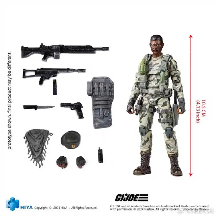 1/18 HIYA Action Figure Exquisite Mini Series G.I.Joe Stalker Anime Collection Model Toy