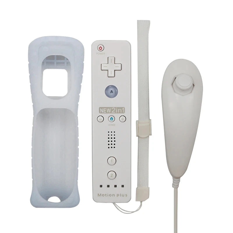 2 in 1 Wireless Remote Compatiable with  Wii U Joystick Gamepad Controller Set Motion Plus  Video Game for Wii Accessories