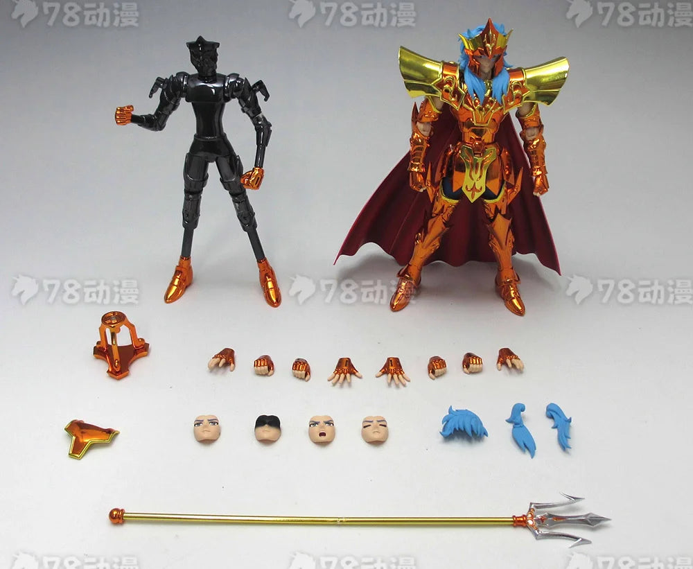Bandai Saint Seiya Cloth Myth EX Edition Sea Warrior Sea King Poseidon Action Figure Model Collectible Gift