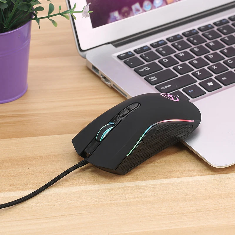 Neue kabelgebundene Gaming-Maus Gamer 7 Tasten 3200 DPI LED Optische USB-Computermaus Spielmäuse Maus Mause für PC Computer Gamer