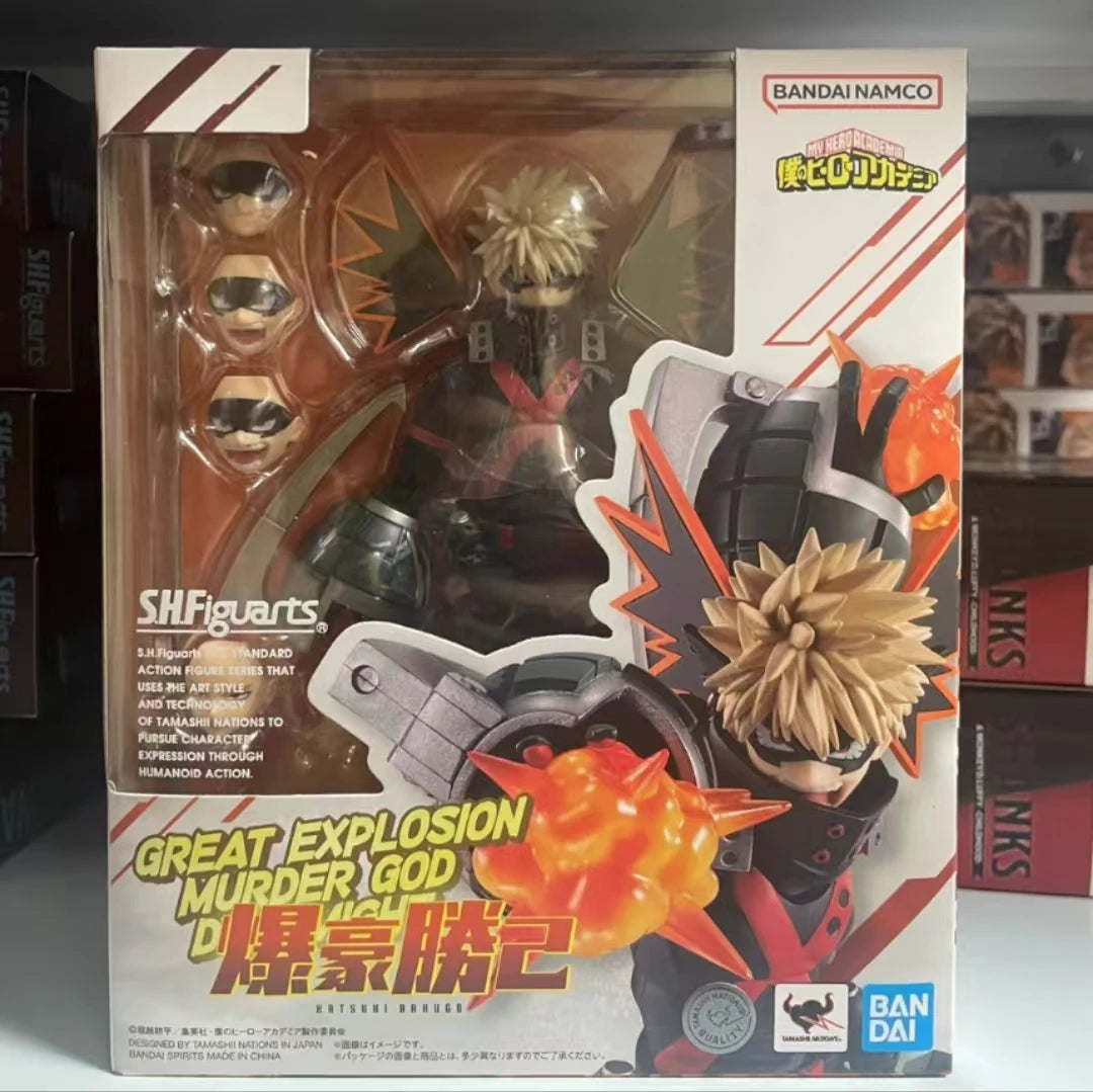 In Stock Bandai S.H.Figuarts Series Mobile Toys Midoriya Izuku, Bakugo Katsuki Toy Collection Gift