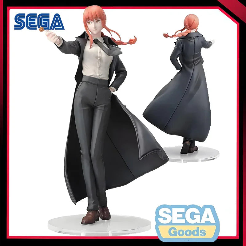 IN Stock Original Genuine SEGA Chainsaw Man 22cm Makima Anime Girl Action Figure Collection Model Doll Boy Toys Statue Ornament