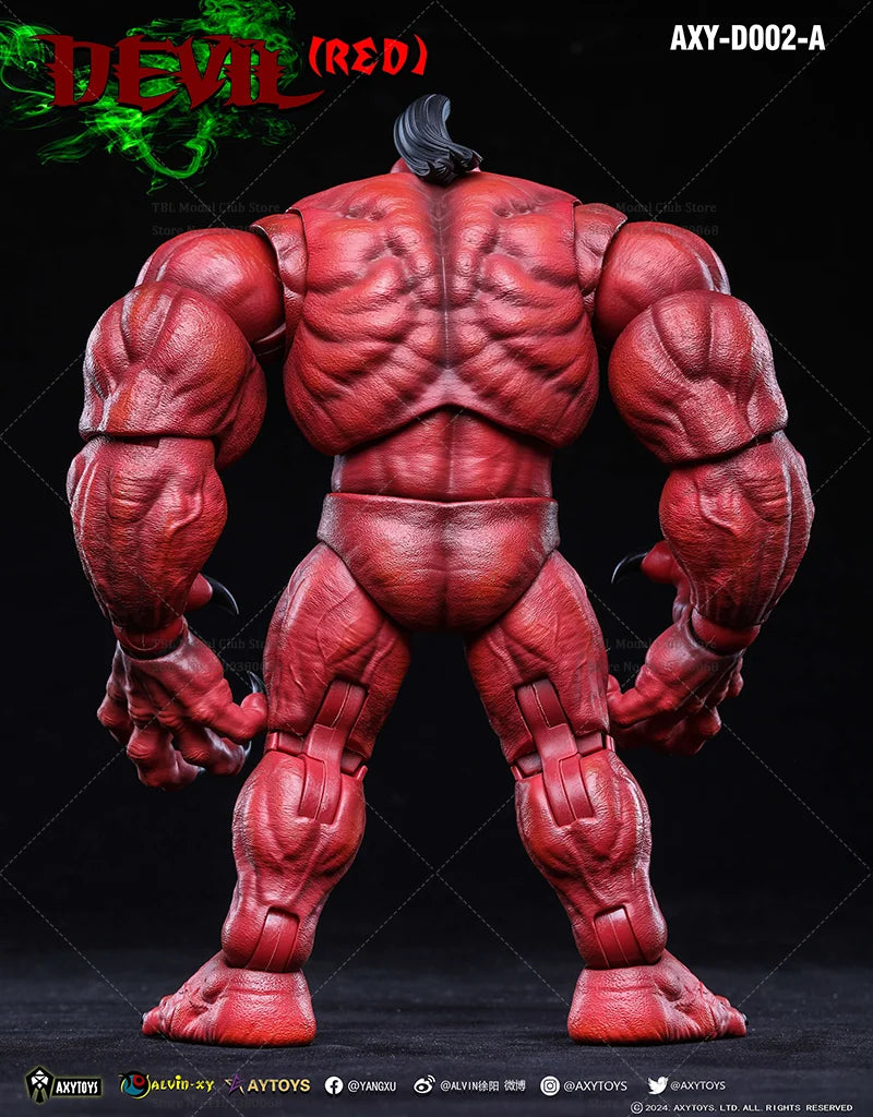 In Stock Original  AXYTOYS D001 D002 Deluxe Edition 1/12 Scale Muscle DEVIL 7-inch Full Set Action Figure Male Soldier Toys