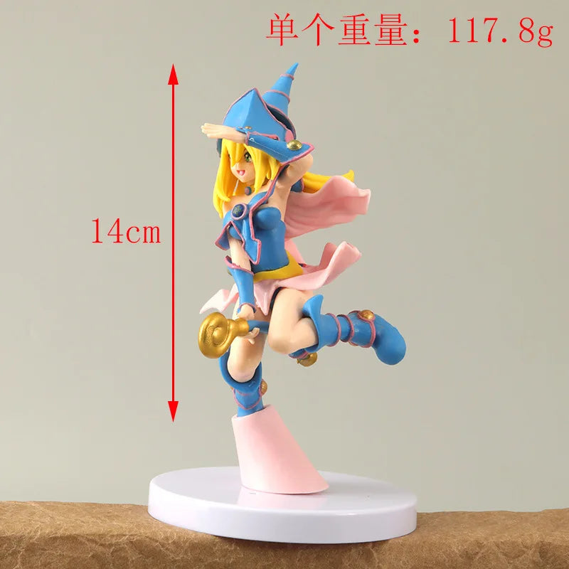 2Style Yu-Gi-Oh Figure Black Magician Girl Yugi Muto Joey Wheeler Action Figurine Desktop Model Doll Gift Collection 14CM