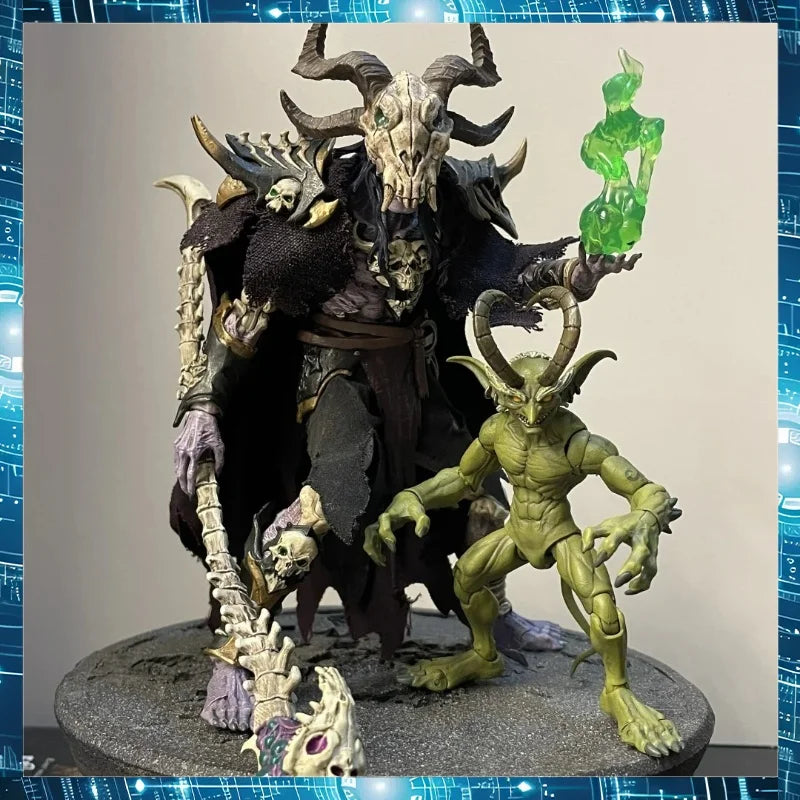 1/12 Scale Anime Memory Action Figure Necromancer Baron Salman Soldier Adventurer World Little Devil Model Collectible Gift Toy