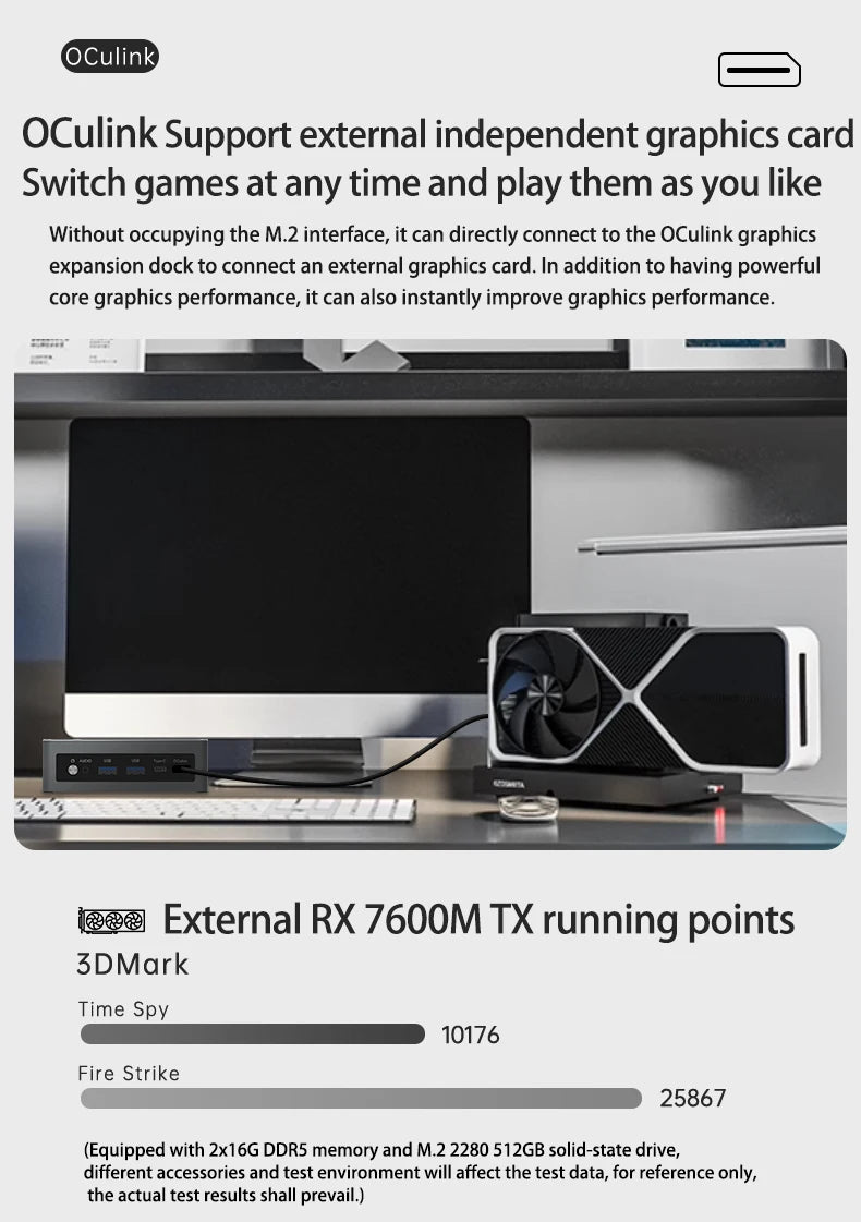 TOPC TR9 Ryzen AI7 Pro mini pc ryzen AI9 HX365 HX370 DDR5 16GB 500GB SSD 5600Mhz NVME PCIe 4.0x4 Diy Office Gaming computer