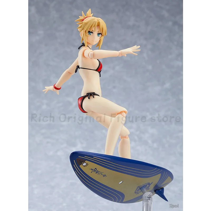 【На склад】Оригинална Max Factory Figma#EX-062 Fate / Grand Order Mordred Rider Swimsuit Версия. Аниме 1/12 екшън фигурка Модели играчки