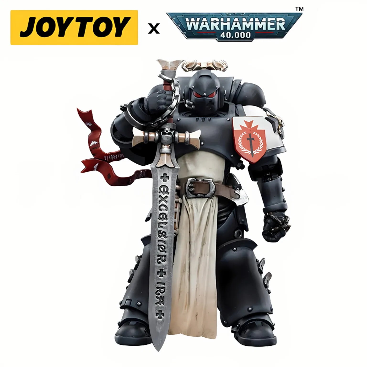1/18 JOYTOY Action Figure 40K Black Templar Figure And Mechas Anime Model Toy