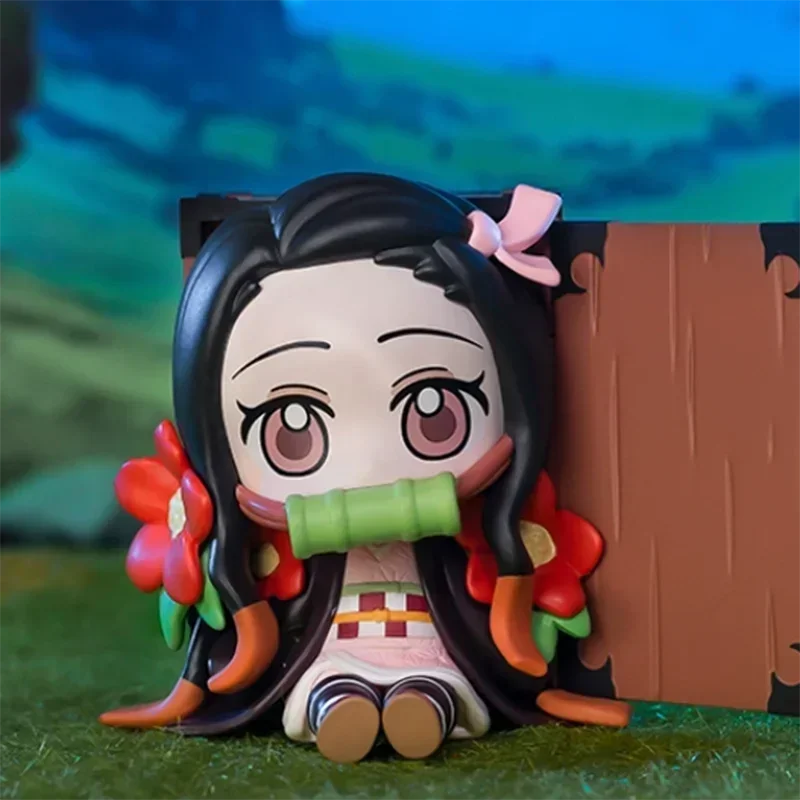 Pop Mart Demon Slayer Birth Flower Series Blind Box Toys Kawaii Anime Action Figure Surprise Mystery Box Dolls Girls Gift