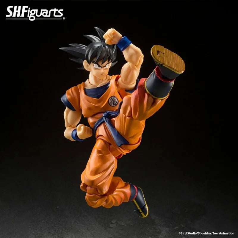 Brand new In Stock BANDAI Original Box Figuarts DRAGON BALL THE LOWEST BOAN SATYAN SON GOKU Action Figure Model Toy Gift for Kid
