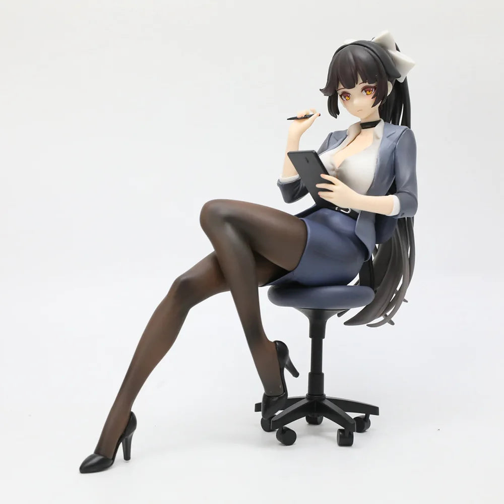 Azur Lane Takao Secretary Ver. 18.2cm Sitting Pose Anime Figure Statue Desktop Decoration Gift
