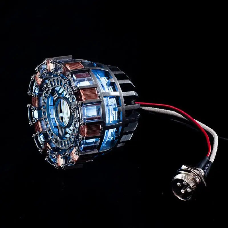 Отмъстителят Iron Man Mk1 Arc Reactor Тони Старк Сърцето на Марк Фигура LED Светлинен Модел Супергерой 1:1 Косплей Играчки Нагръдник Детски Подарък