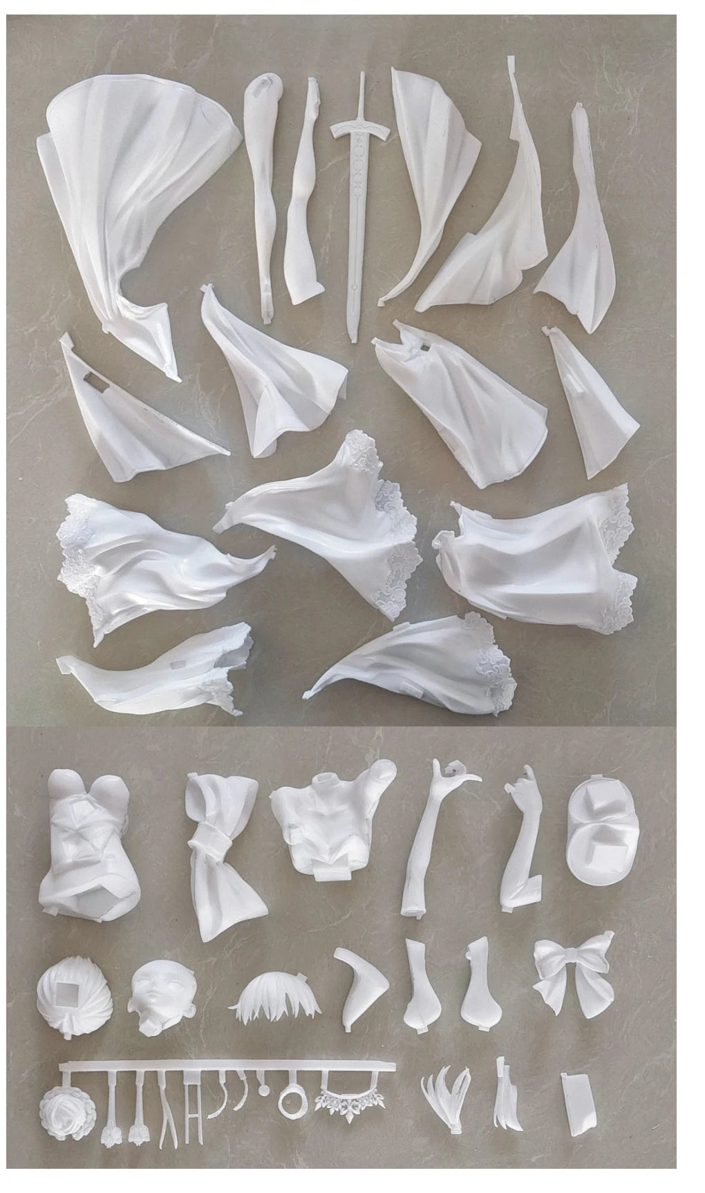 Anime saber Fate/Grand Order Shielder Kit kawaii Resin GK DIY White Assembly GK Model Statue Toys doll Collection Gifts