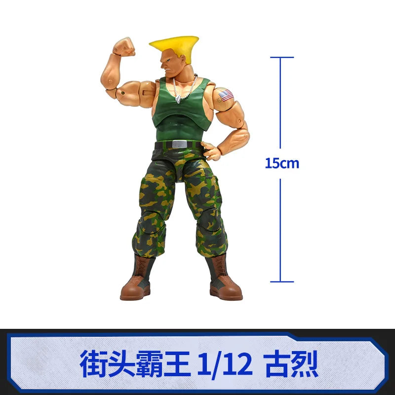 Jada Street Fighter 6 Cammy White Guile Dee Jay Model   Toy Anime Figure Action Figure Street Fighter Model Gift Collect Doll
