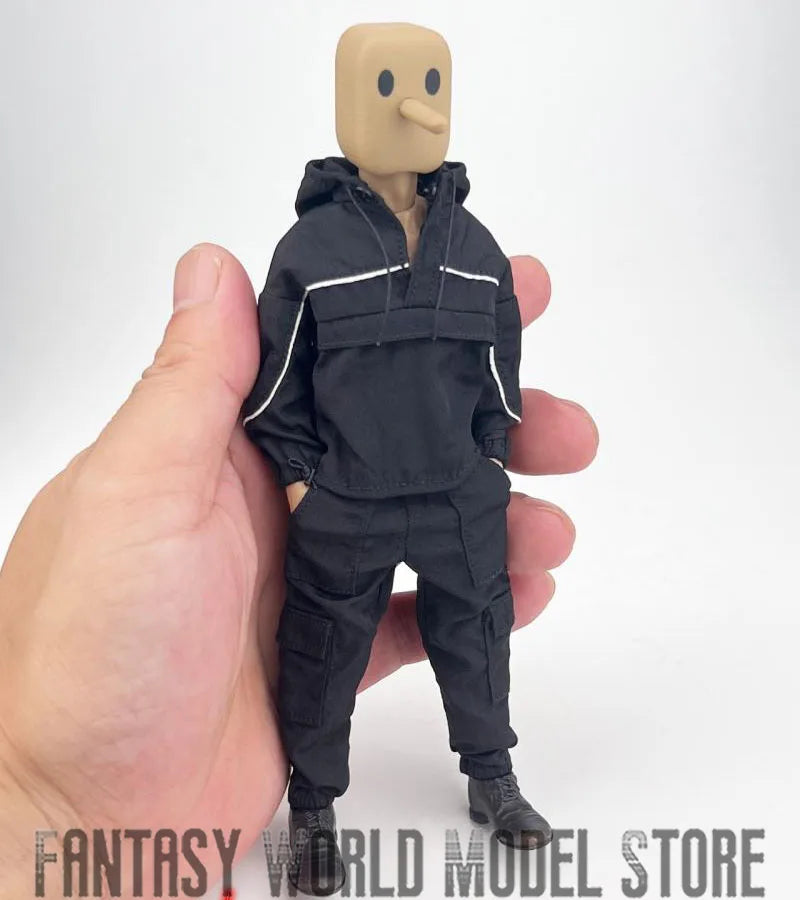 CCN1209 CCN1212 1/12 Male Soldier Clothing Set T-shirt Denim Shorts Fashion Casual Suit Hooded Coat Pants Fit 6" Action Figure