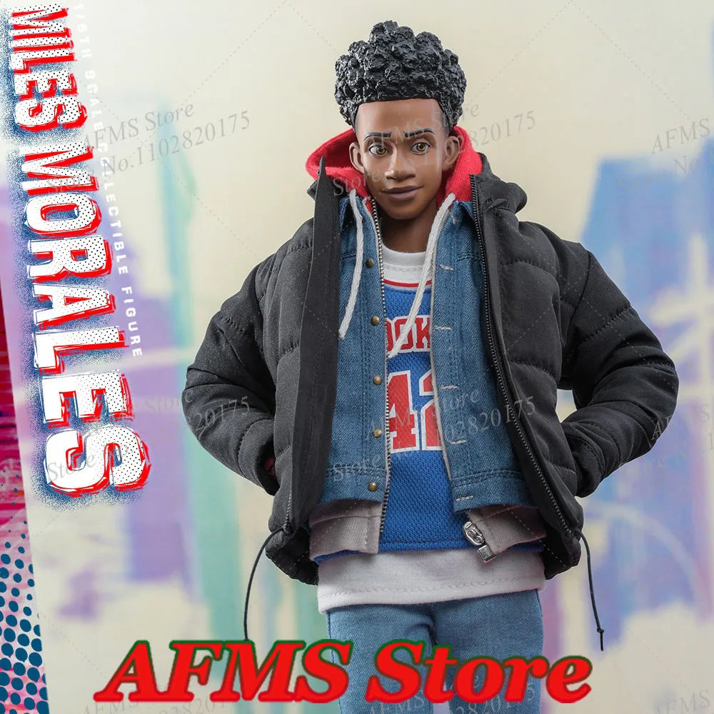 HOTTOYS MMS710 1/6 Scale Collectible Figure Miles Morales Ultimate Spider-Man Full Set 12" Men Soldier Action Figure Model