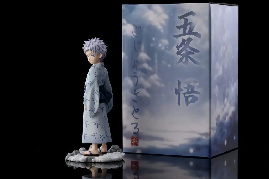 Hot Sale Anime Jujutsu Kaisen Figures Satoru Gojo Childhood  Action Figurine Q Version Pvc Desktop Decoration Toy Christmas Gift