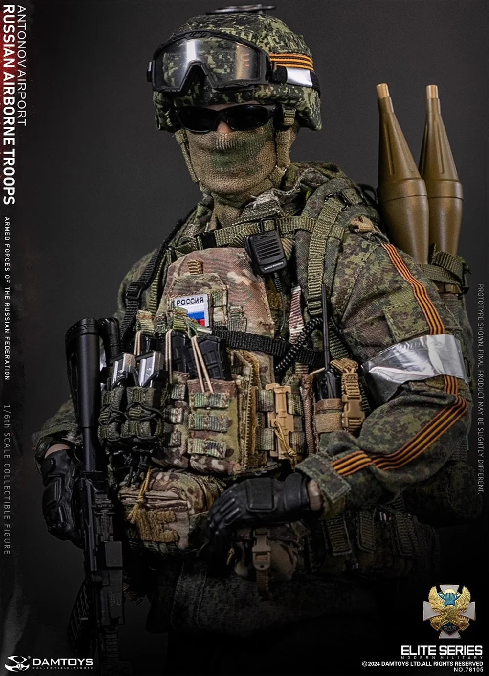 For Sale 1/6 DAMTOYS DAM 78105 The Russian Action Figure Soldier Doll Airport Full Set Moveable About 12" Gift For Fans Collect