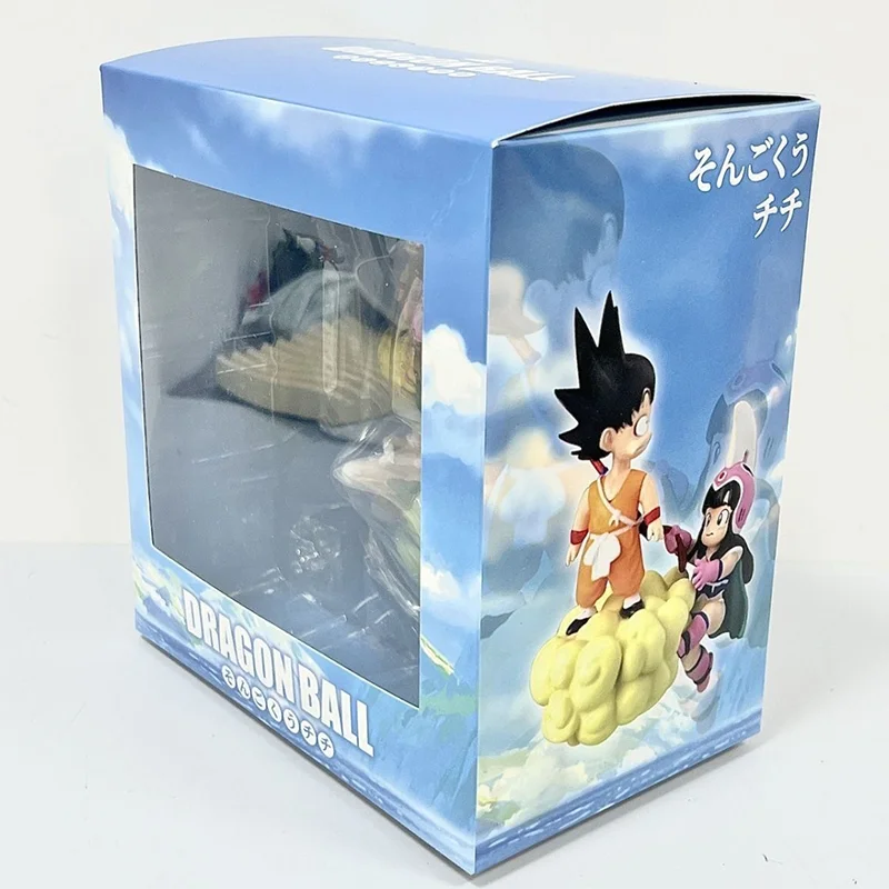 Son Goku and Chichi Wedding Mariage Model Dragon Ball Z Action Figure DBZ Somersault Figurine Anime PVC GK Statue Ornament Toys
